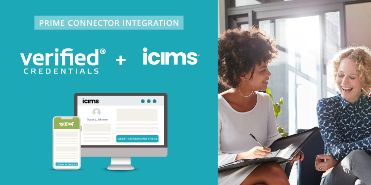 Verified Credentials + iCIMS Prime Background Screening Intergration
